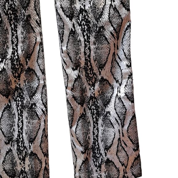 I. AM. GIA. Slater Textured Snake Print Retro Flare Mid Rise Pants Size S - Picture 8 of 16